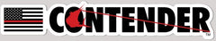 Contender Red Line Vinyl Decal Sticker