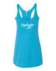 Contender Womens Sailfish Vintage Turq Racerback Tank