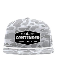 Contender Built to Fish Blizzard Camo Rope Hat