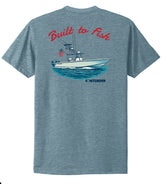 Contender Patriotic Heather Slate Blue Short Sleeve Shirt