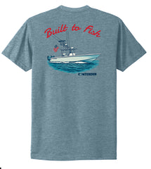 Contender Patriotic Heather Slate Blue Short Sleeve Shirt