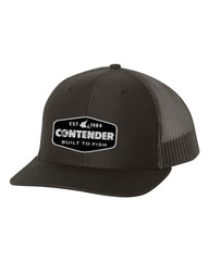 Contender Built to Fish Black Trucker Hats