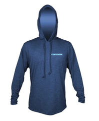 Contender Navi Mens Long Sleeve Hooded Performance