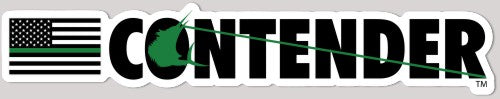 Contender Green Line Vinyl Decal Sticker