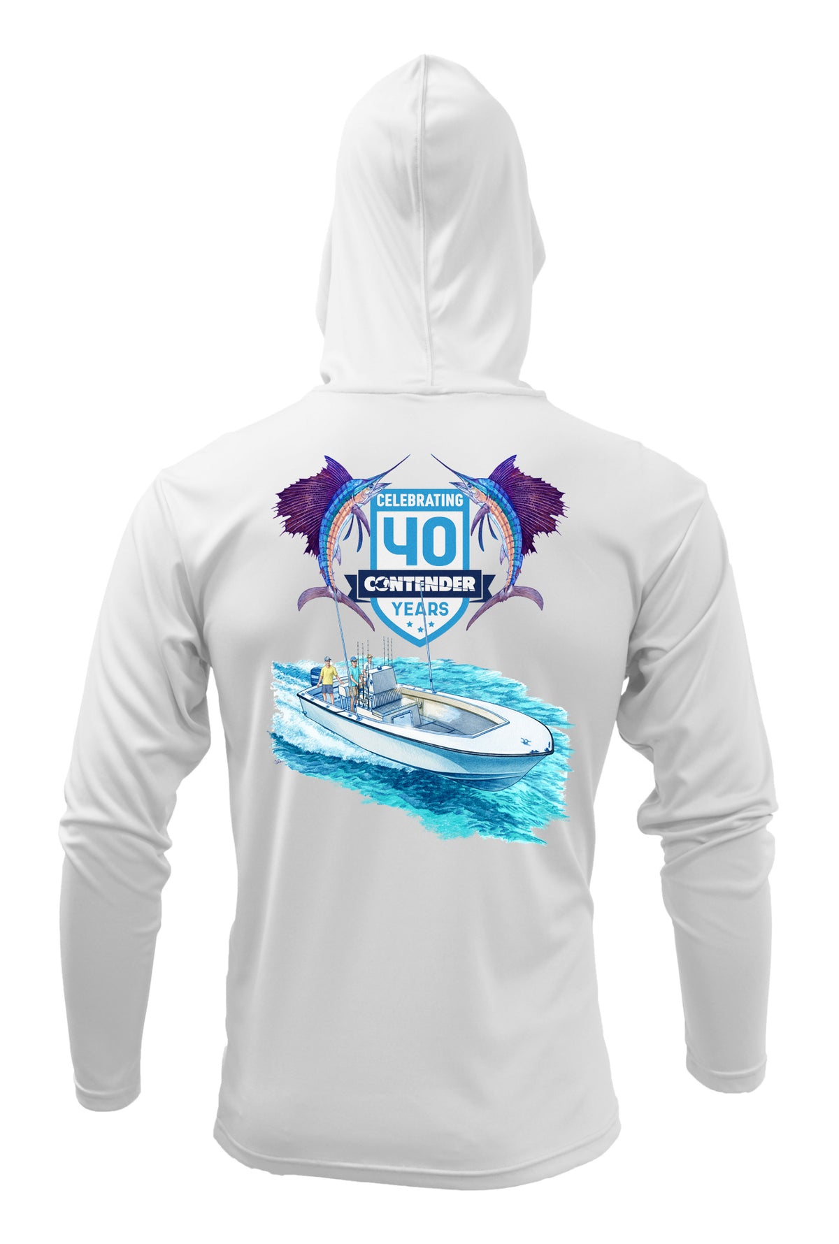 Contender 40th Anniversary Long Sleeve Hooded Performance Shirt