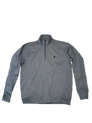 Contender Grey Heather Performance Mens 1/4 Zip Fleece Jacket