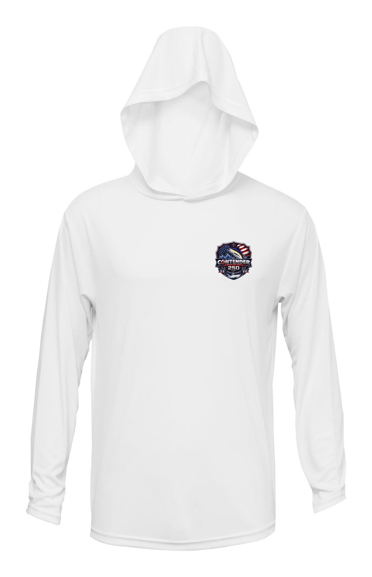 Contender USA Shield Hooded Long Sleeve Performance Shirt