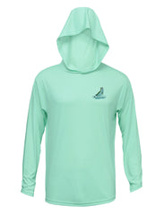 Contender 26 Bay Seafoam Long Sleeve Hooded Performance Shirt