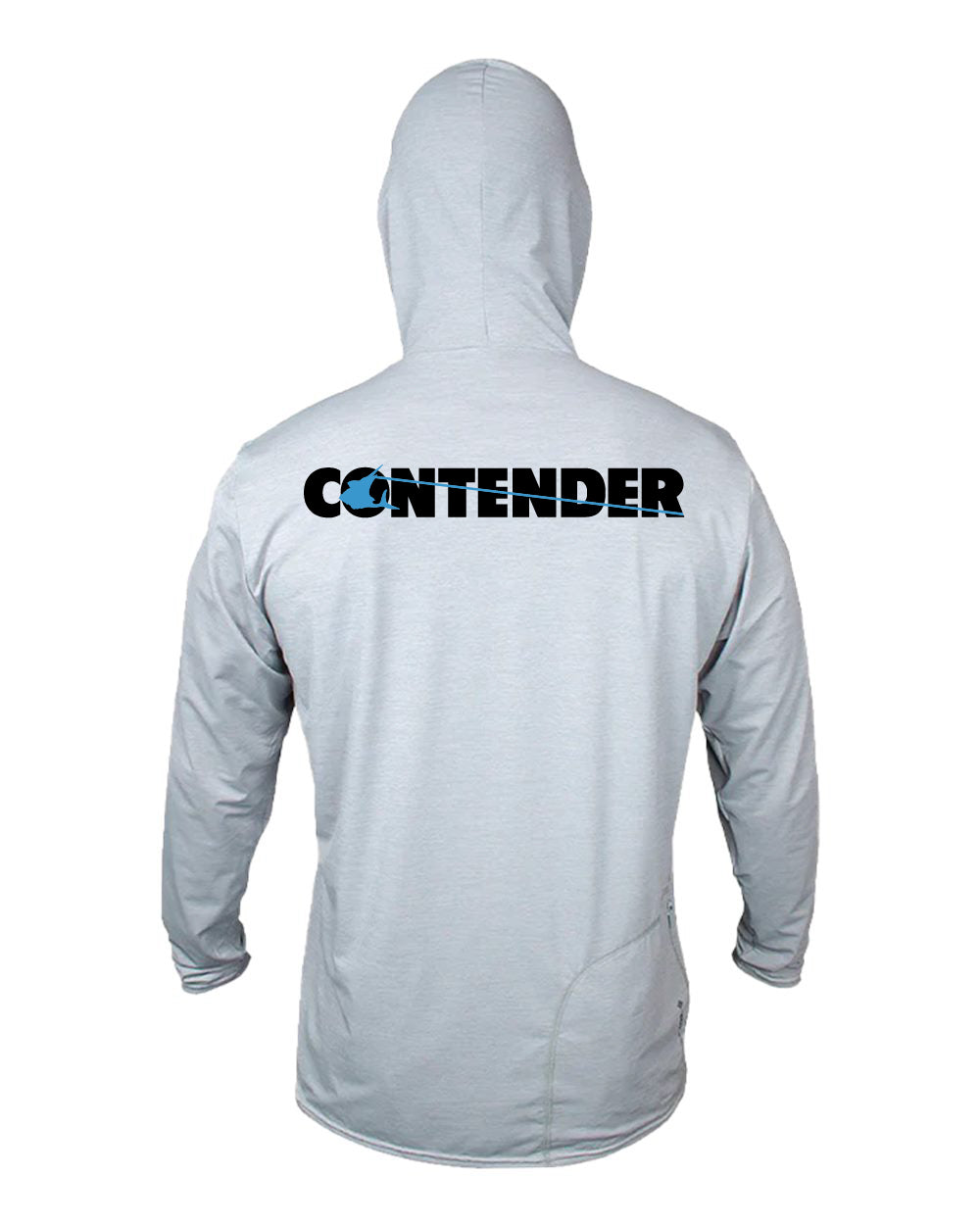 Contender Mens Annie Hooded Long Sleeve Performance Shirt